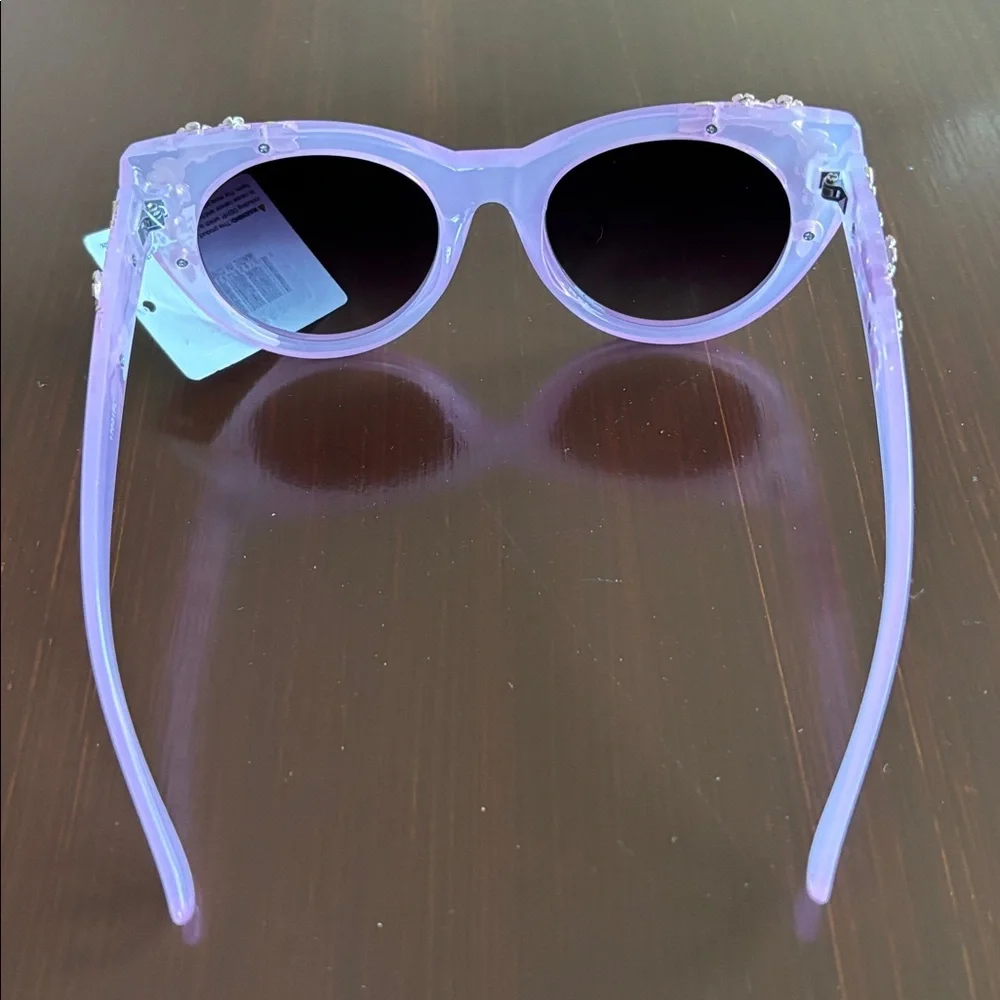 Cat Eye Metal Flowers, Pjnk frame, black /lens, 400% UV protect retro sunglasses